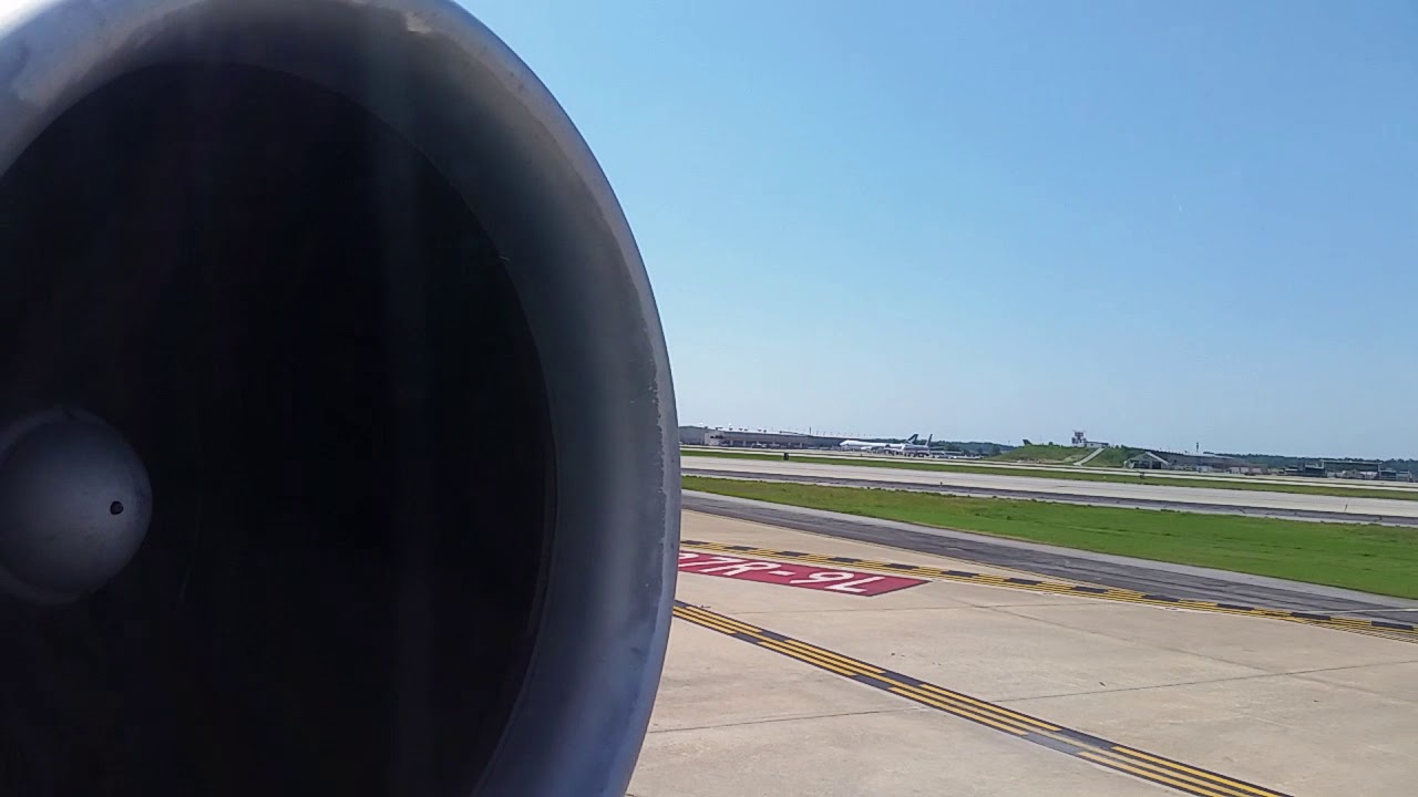 Delta MD-88 JT8D startup and takeoff