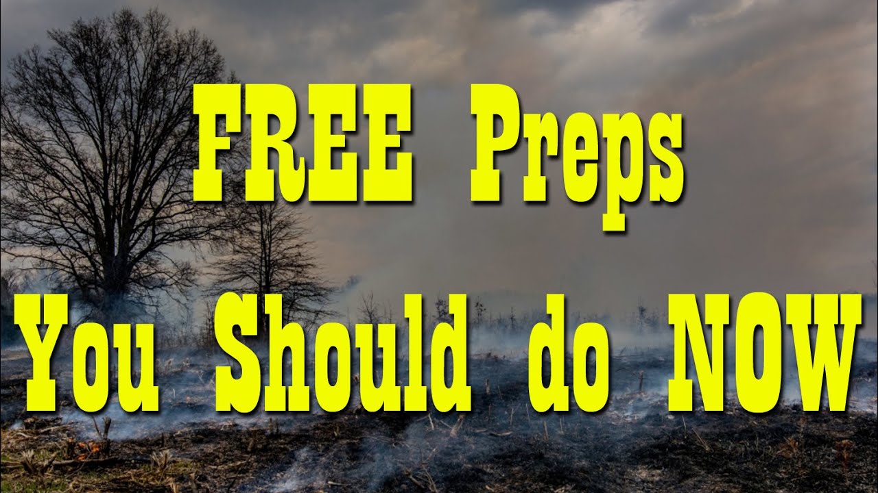 FREE Preps you should do NOW ~ Preparedness