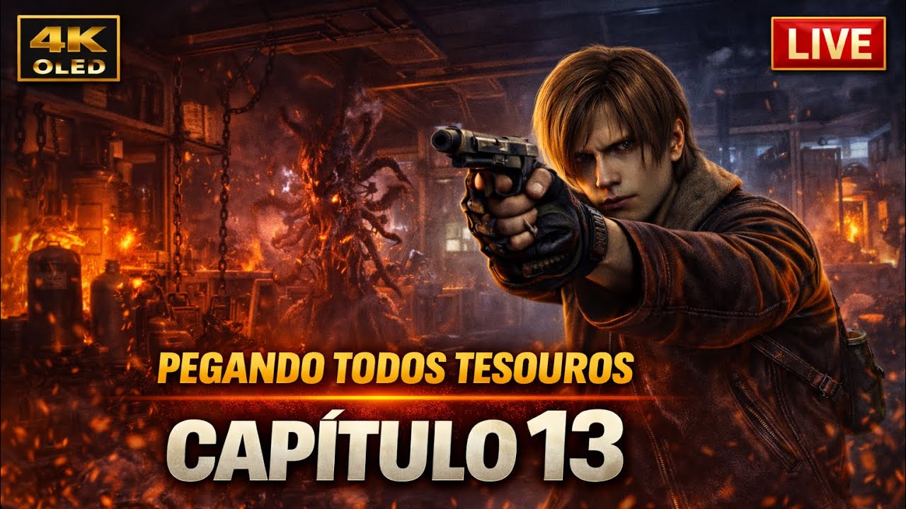 Exploração total no capitulo 13 resident evil 4 remake|live
