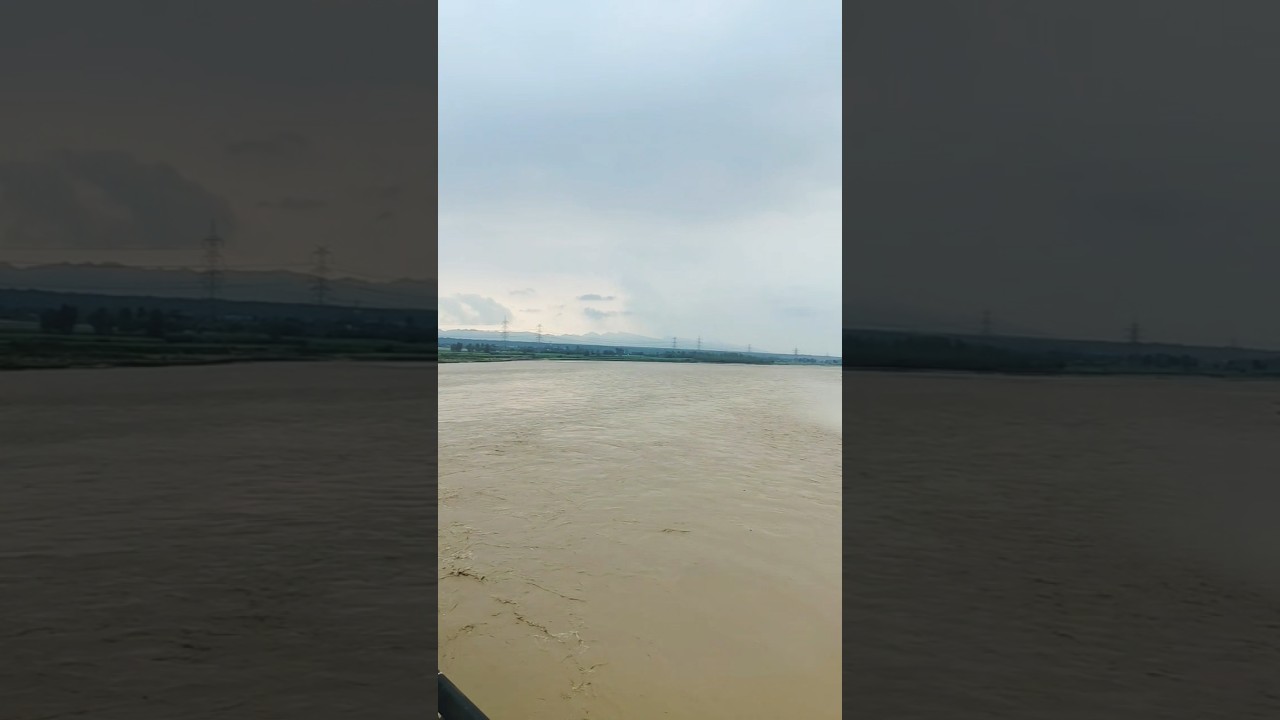 Sahaspur ki naadi mai behgya paani #share #update #sahaspur #viral #nature #rain #views #trending