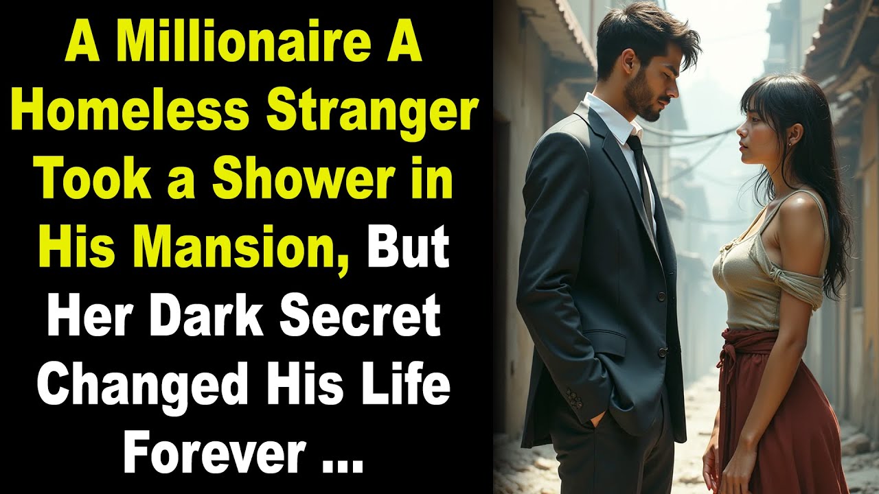 A Millionaire A Homeless Stranger Took a Shower in His Mansion, But Her Dark Secret Changed His Life