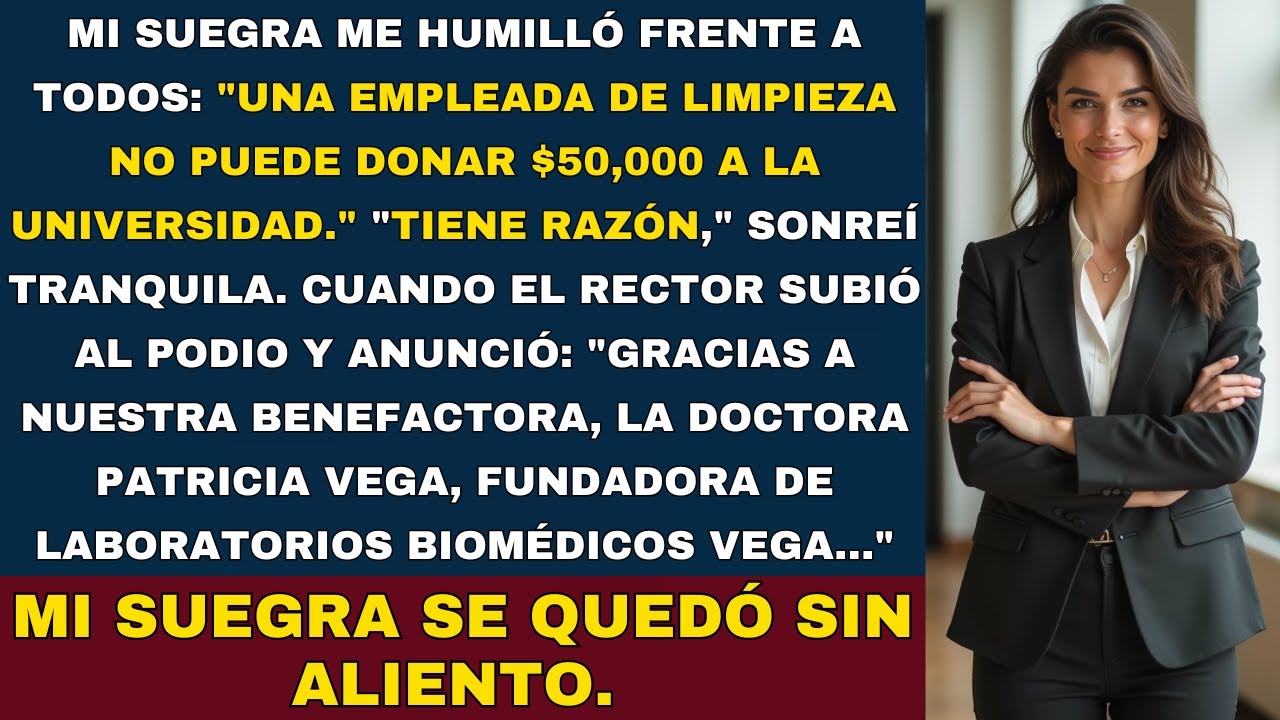 La Graduación de Mi Hija Se Volvió Pesadilla Cuando Mi Suegra Descubrió Quién Firmó Mi Cheque...