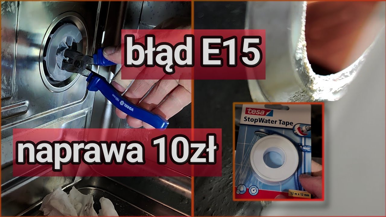 Błąd E15 Bosch Siemens jak naprawić zmywarkę?