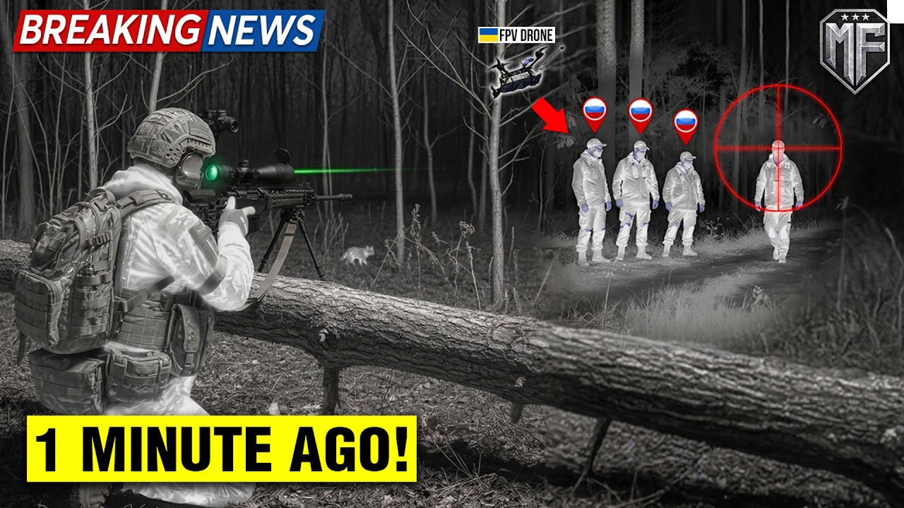 Ukraiński snajper z kamerą termowizyjną zauważył rosyjskie wojska. Potem wydarzyło się TO...