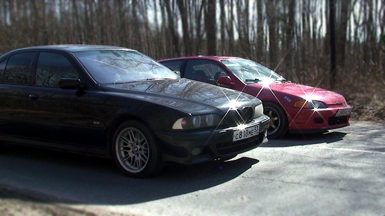 Honda Civic 1,6MT vs BMW 523i E39