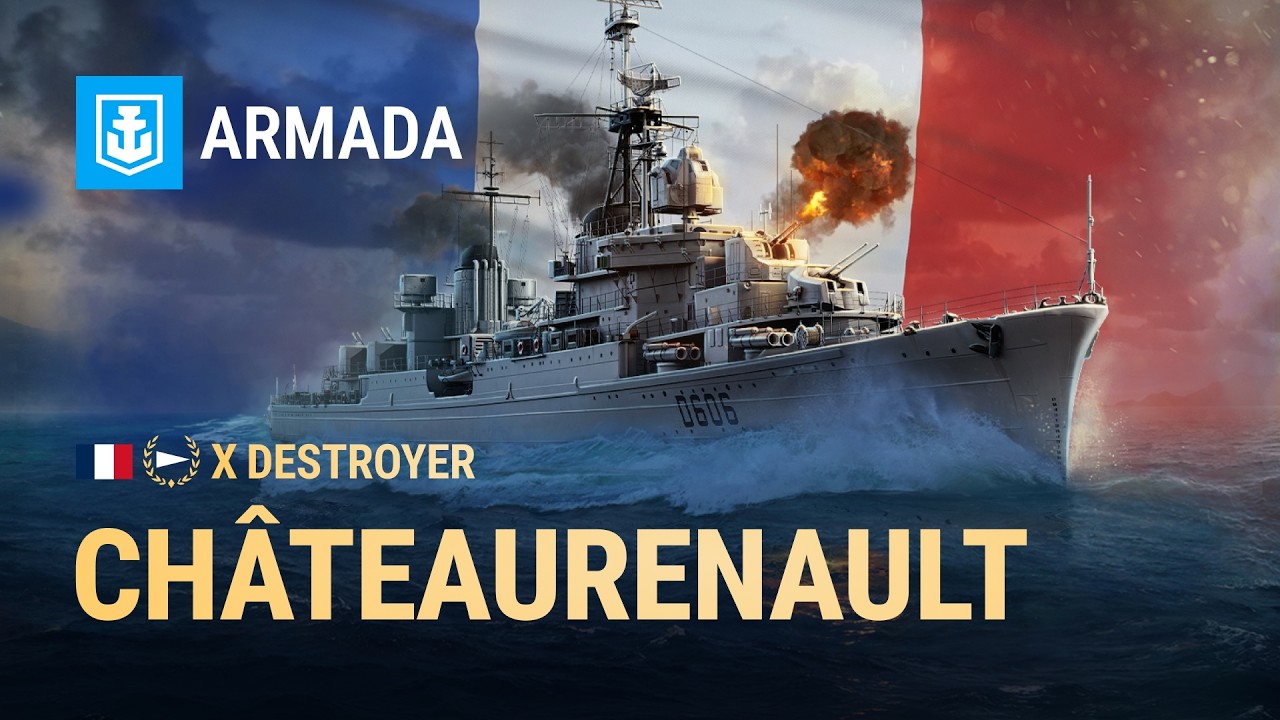 Châteaurenault Review – The New French Destroyer in World of Warships
