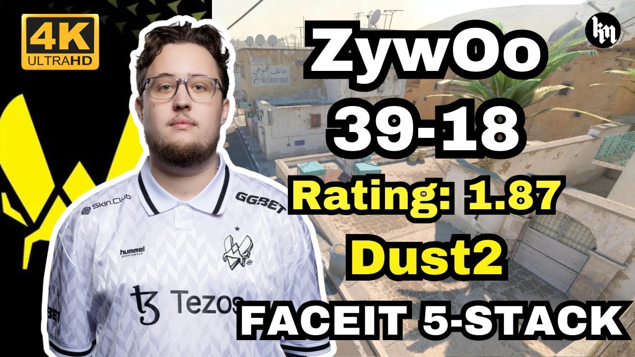 ZywOo (39-18) vs BOROS FACEIT 5-Stack (Dust2) | Feb 12, 2025 | CS2 POV/demo