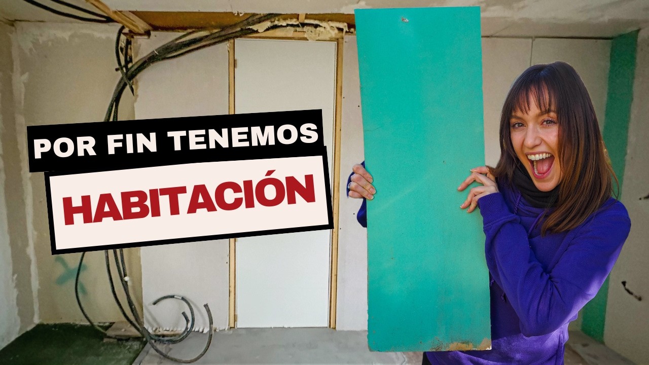 REFORMA FINCA #7: &iexcl;YA TENEMOS HABITACI&Oacute;N! 🥳 Arreglamos el FAIL del techo y hacemos la primera PARED