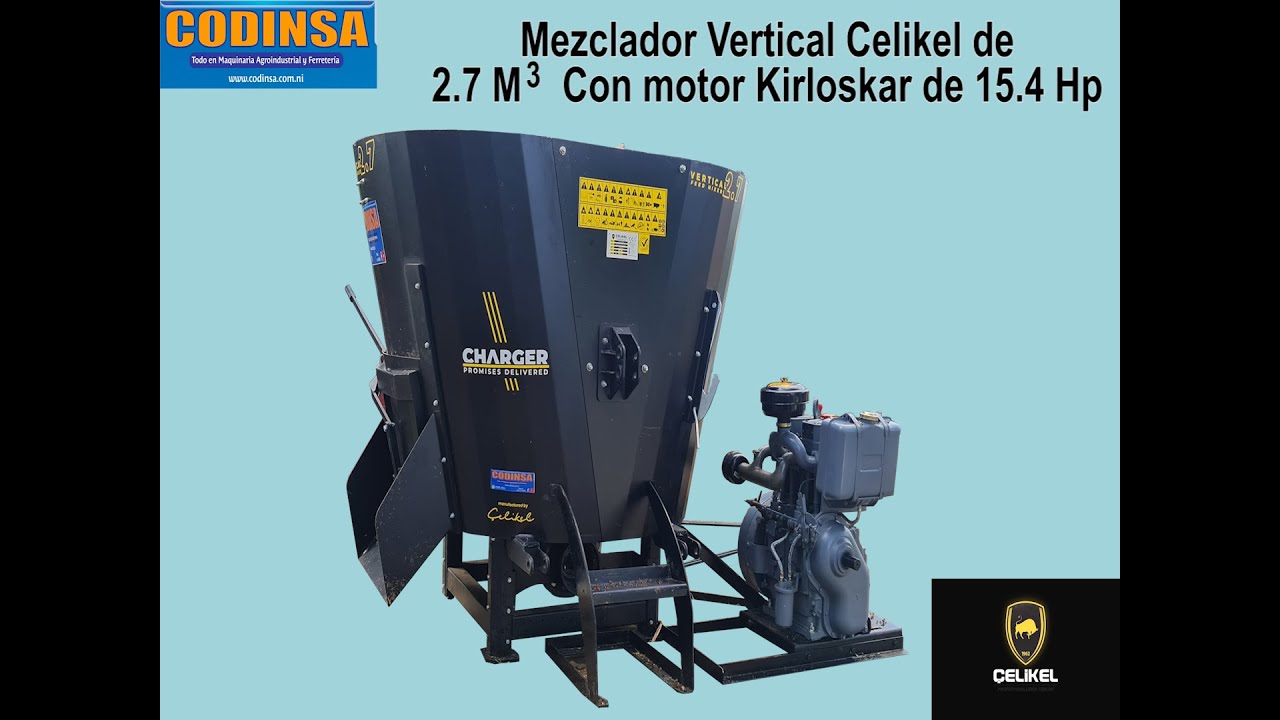 NUEVO MEZCLADOR VERTICAL ACOPLADO A MOTOR KIRLOSKAR