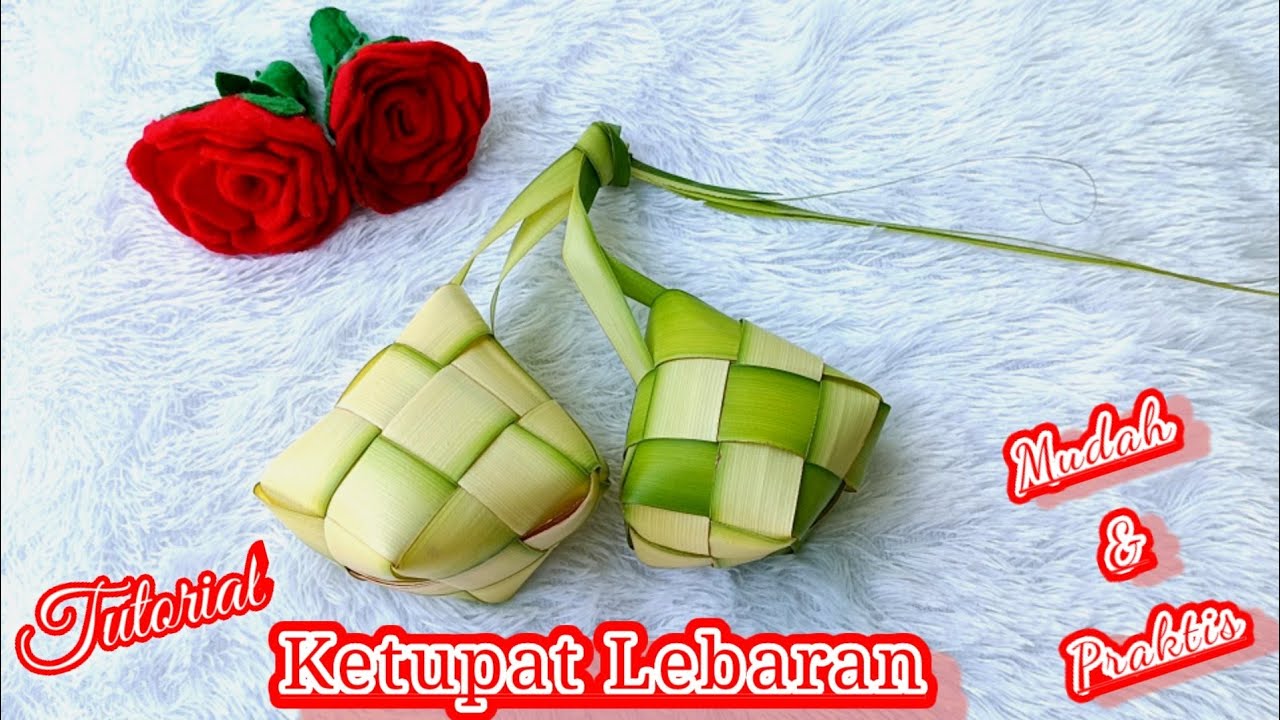 Cara Membuat Ketupat Lebaran Mudah dari Daun Kelapa / cara menganyam ketupat