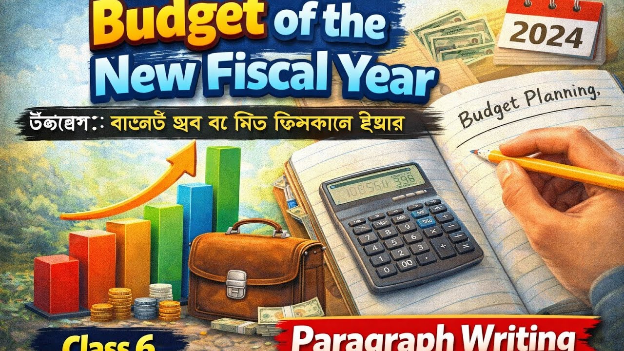 Budget of the New Fiscal Year(উচ্চারণ সহ) // Class 6 // Paragraph Writing