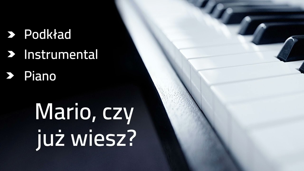 Mario, czy już wiesz? - podkład karaoke tonacja g-moll (link w opisie)