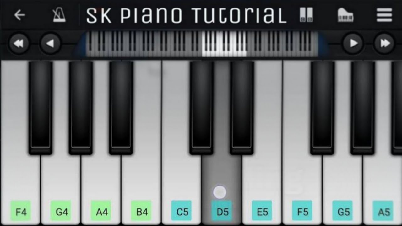 Haaland Song (Ha Ha Ha) (CTID), Man City Chant - Mobile Perfect Piano Tutorial | SK Piano Tutorial