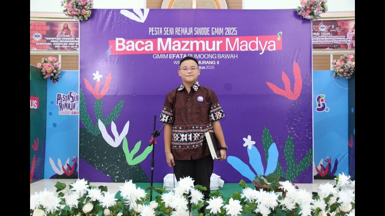 🎤 LOMBA BACA MAZMUR | Adriell Ivander Daud Mandolang | Pesta Seni Remaja GMIM 2025 🎤
