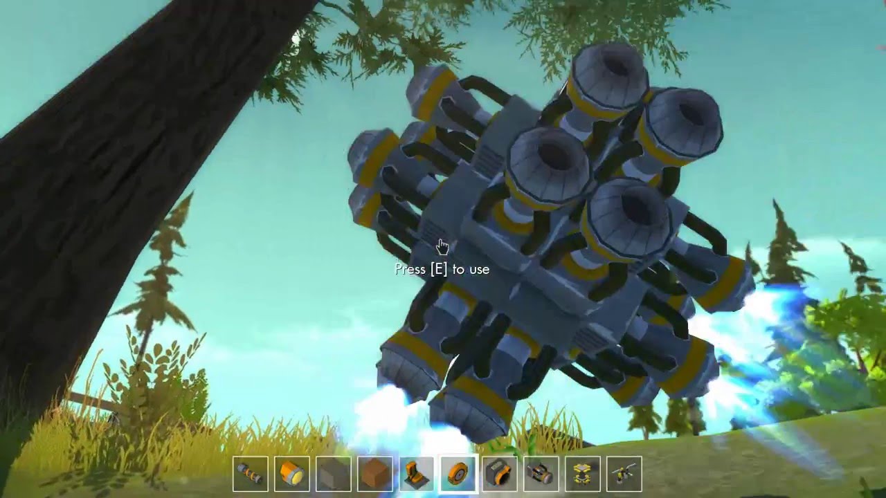 Bouncing cube around the map - Scrap Mechanic