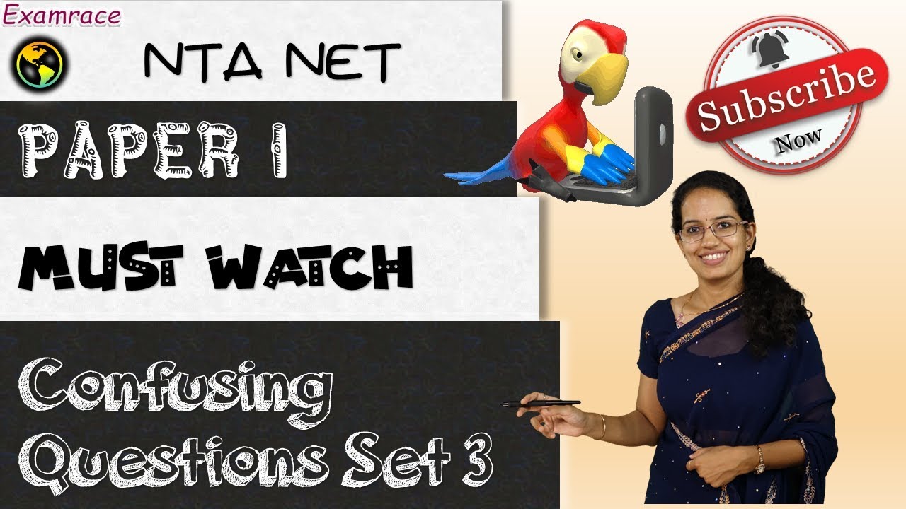 NTA NET Paper 1 Most Confusing Questions for 2020-2021 | Must Watch Tricks Set 3