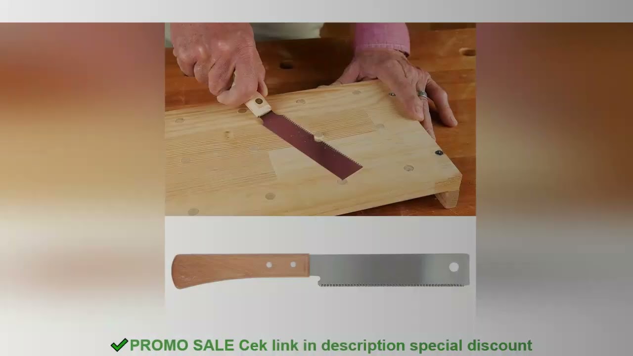 12 Inch Small Hand Saw, Flush Cut Saw Woodworking Hand Saw Wooden Straight Handle Single Edge Pull S