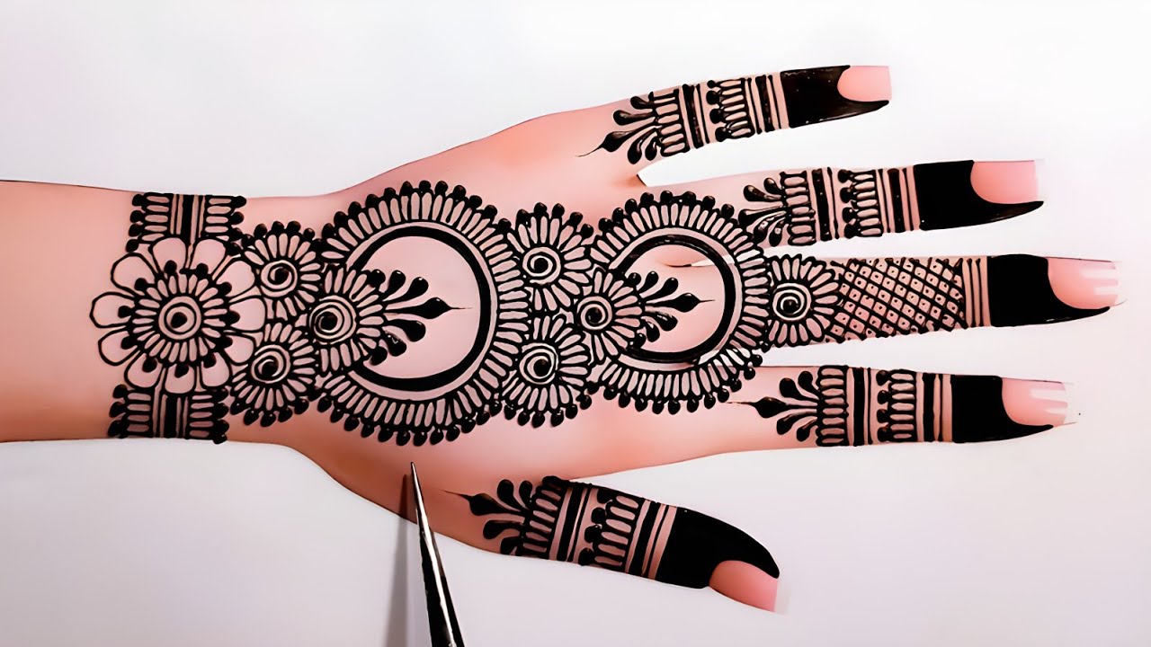 Mehndi design simple back hand | easy bridal mehndi designs | letest mehndi design| mehandi| mehendi