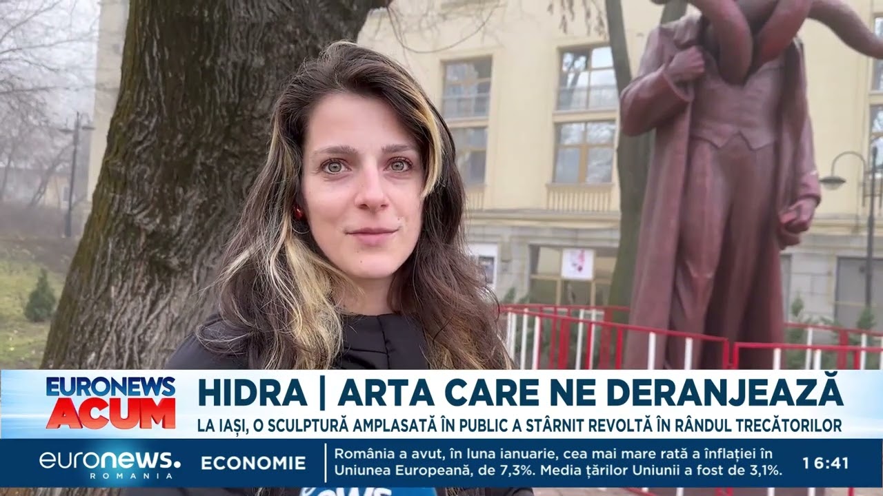 Hidra, sculptura care a stârnit revoltă în rândul trecătorilor din Iași. Ce reprezintă lucrarea