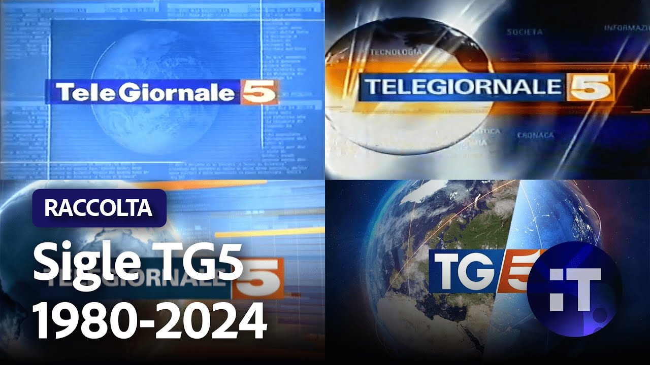 Raccolta sigle - TG5 (1980-2024)