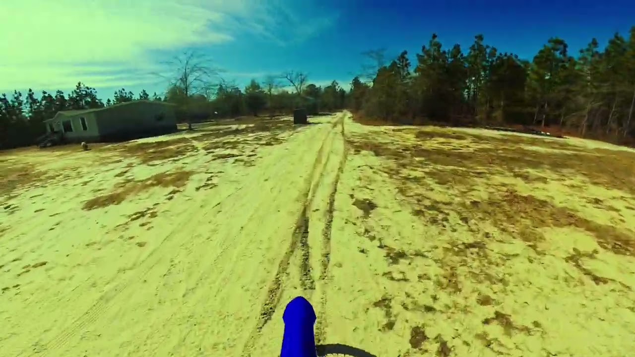 YZ125 rips through the woods (kinda)