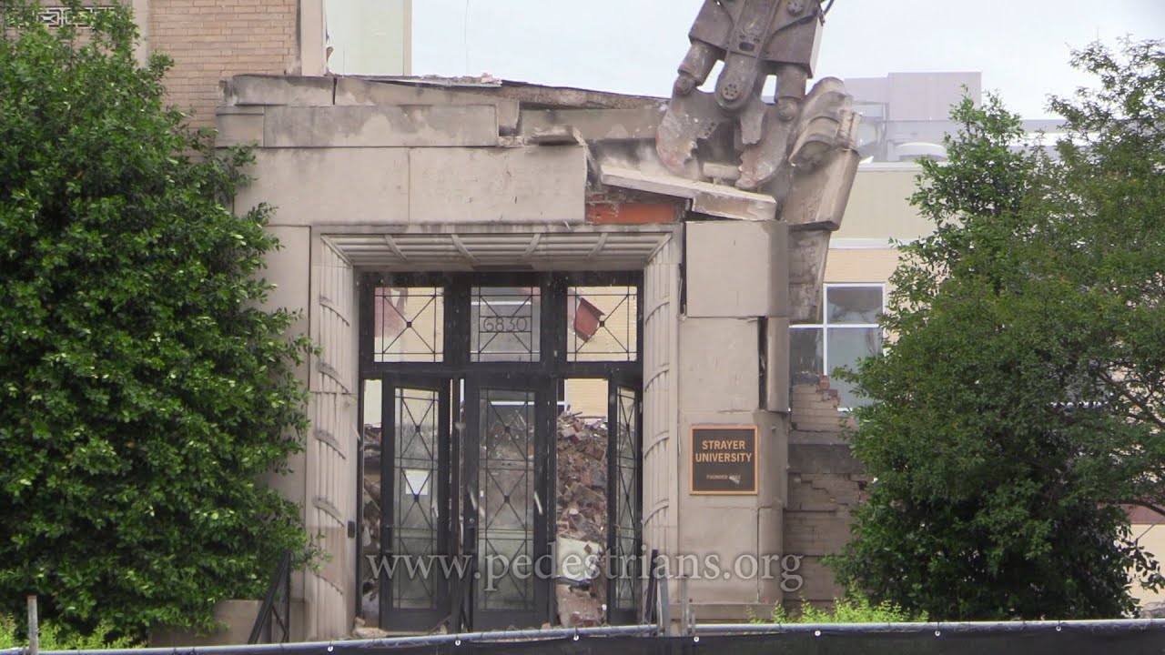 Strayer University Demolition