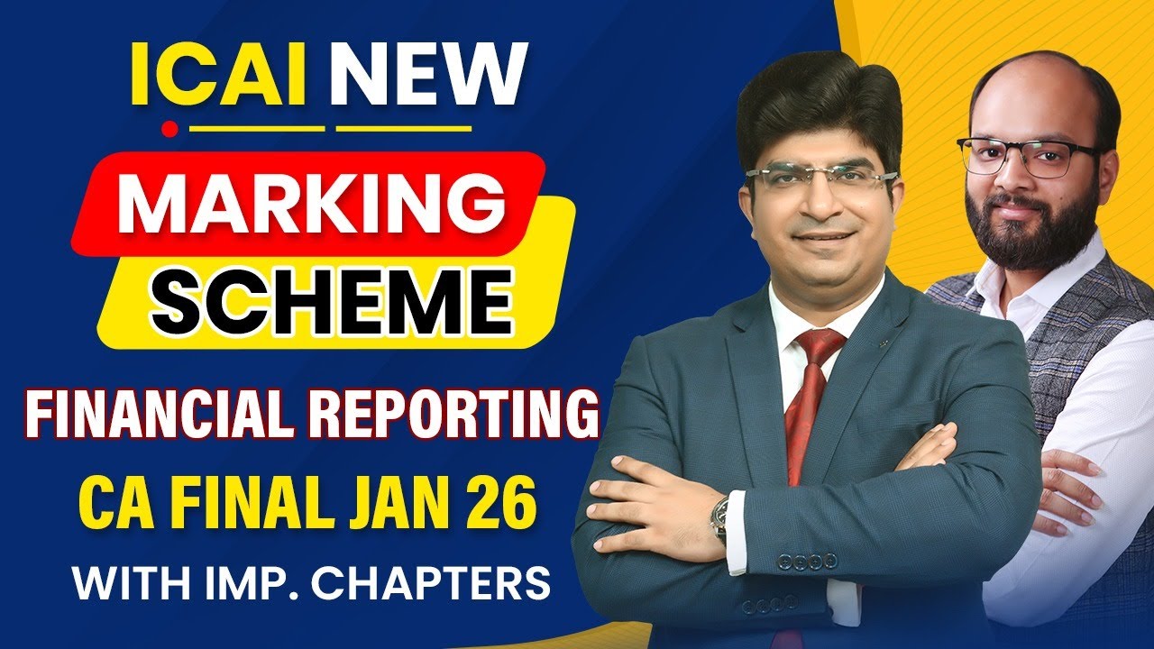 ICAI New Section Wise Weightage FR | CA Final Jan 26 | Most Important Chapters CA Final FR