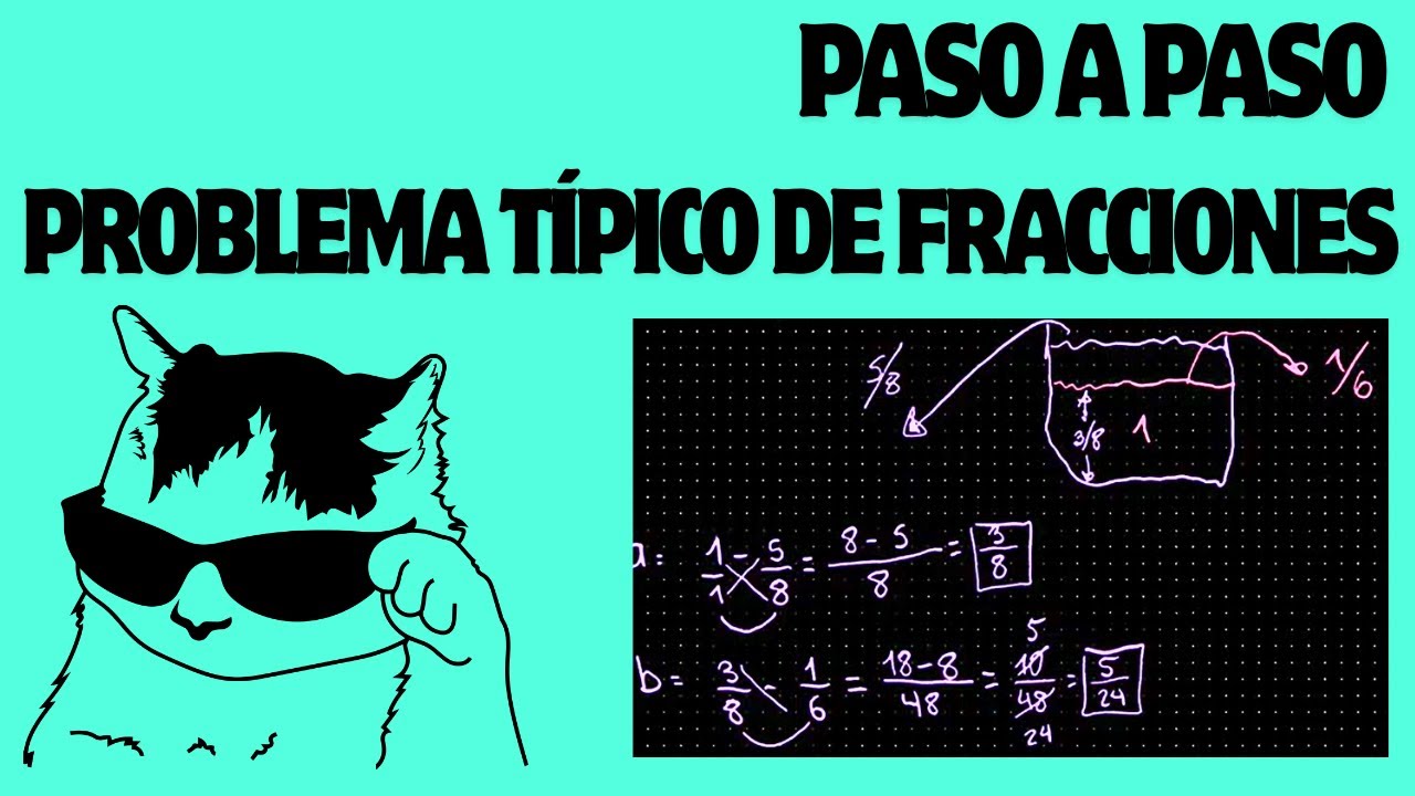 Cómo resolver fracciones paso a paso: Problema de depósito con 5/8 y 1/6 | Ejercicio explicado fácil