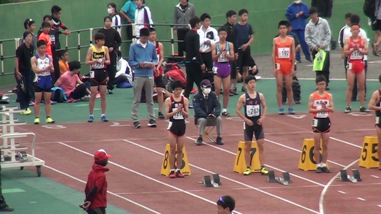 2019.03.30 鞘ヶ谷記録会 中１男子100ｍ決勝1組