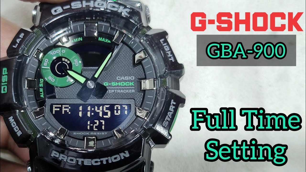 How To Setting Time G-SHOCK GBA-900 Watch | Easy Instructions