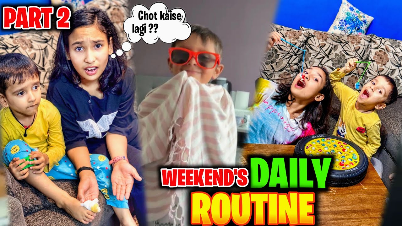 Weekend Daily Routine Part-2 | Adi & Pari's Fun Day! ☀️🍳🎨🚴&zwj;♂️ #learnwithpari