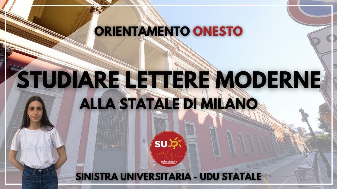 Studiare Lettere Moderne alla Statale di Milano - Orientamento onesto