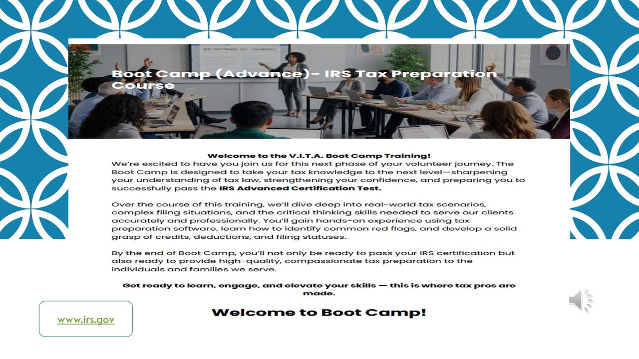 Dallas Community Tax Center 2026 Tax Season Bootcamp Virtual Training (2025 Tax Year)