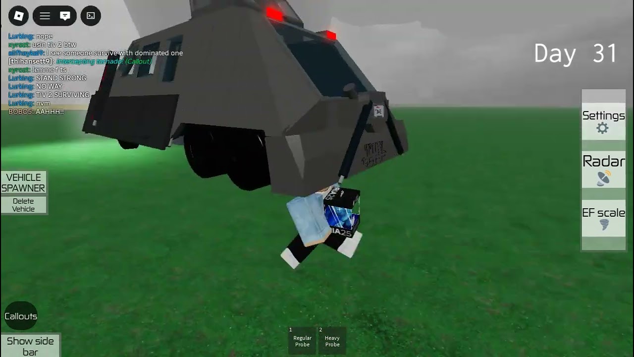 Intercepting a EF5 tornado in Just Tornadoes gone wrong...