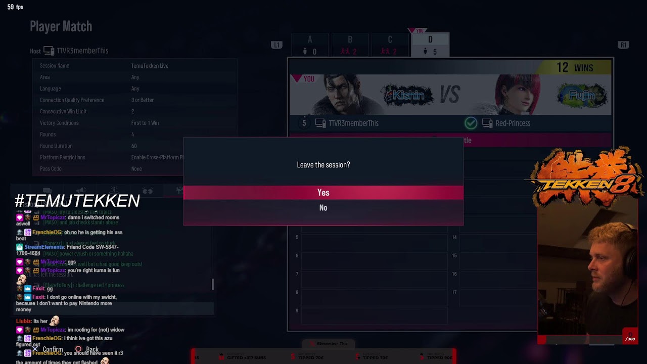 Temu Tekken Live (Search no P/W EU1 ) Possible Ranked Run After