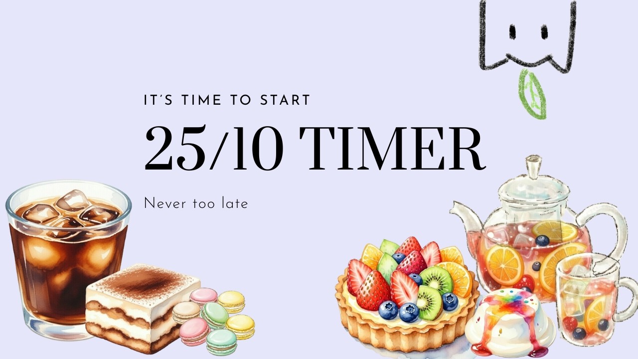 DON'T Study Hard, Study Smart: 25-Min Pomodoro Timer | [Playlist]