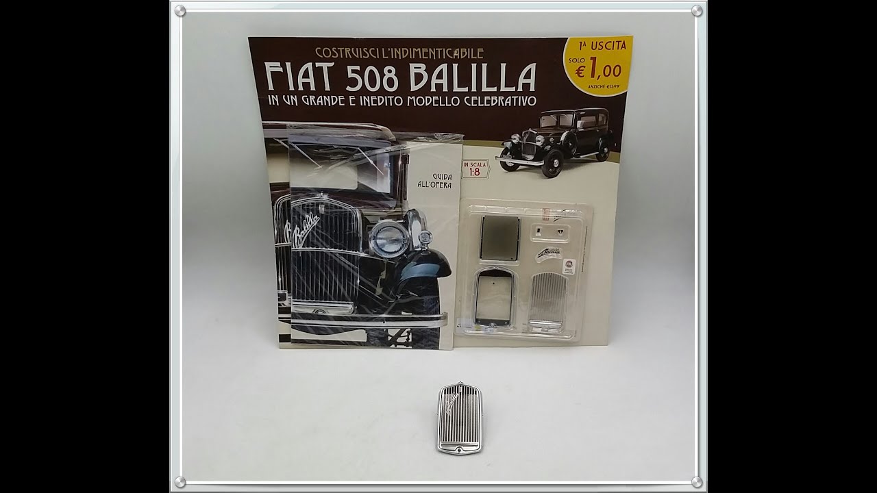 FIAT 508 tre marce del 1932, chiamata, Balilla. Prima uscita in scala 1:8.