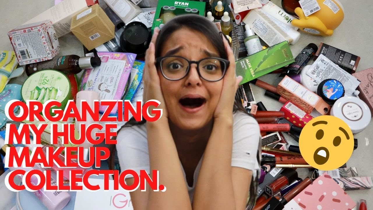 Cleaning/Organizing my ENTIRE makeup and skincare collection | Messy Vanity