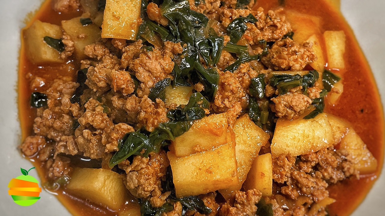 Qué DELICIA de CARNE MOLIDA con PAPAS y ESPINACAS en ADOBO | Naranja Verde