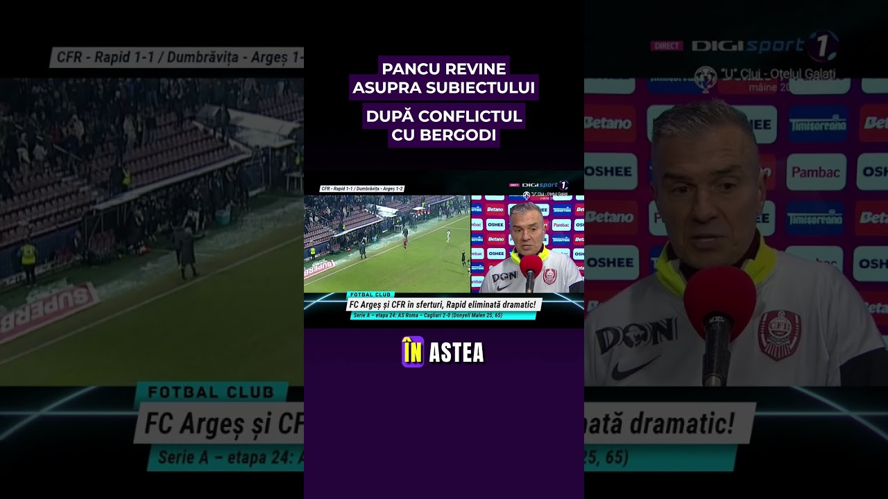 Pancu revine &icirc;n scandalul cu Bergodi