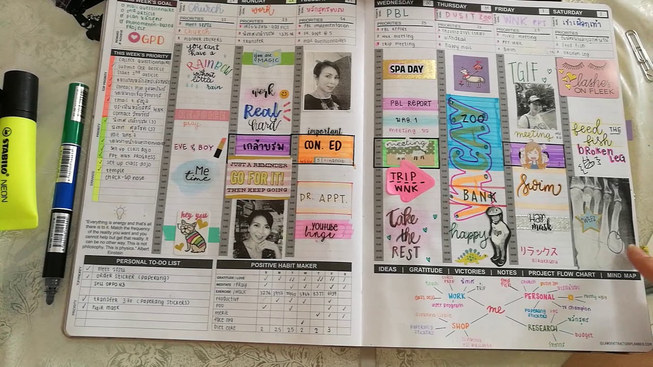 Review and flip through Law of Attraction planner