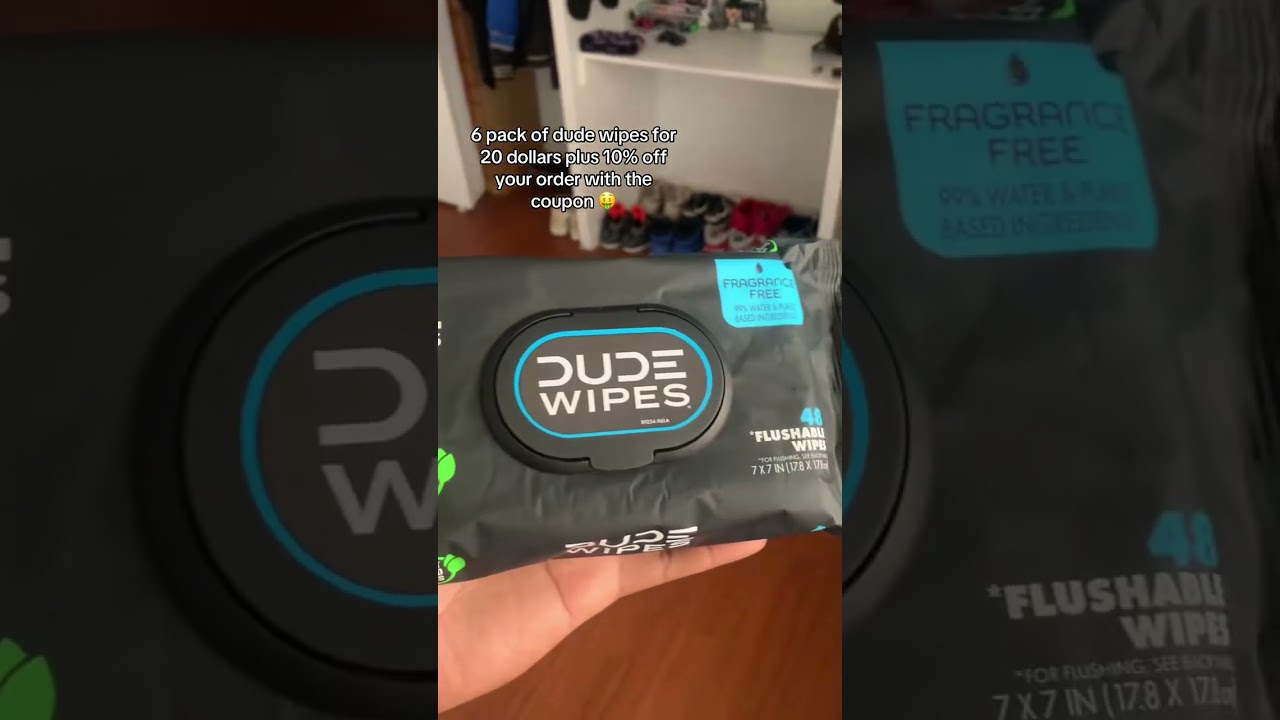 6-Pack Deal: 20% Off + 10% Discount #dudewipes #fushablewipes #organic