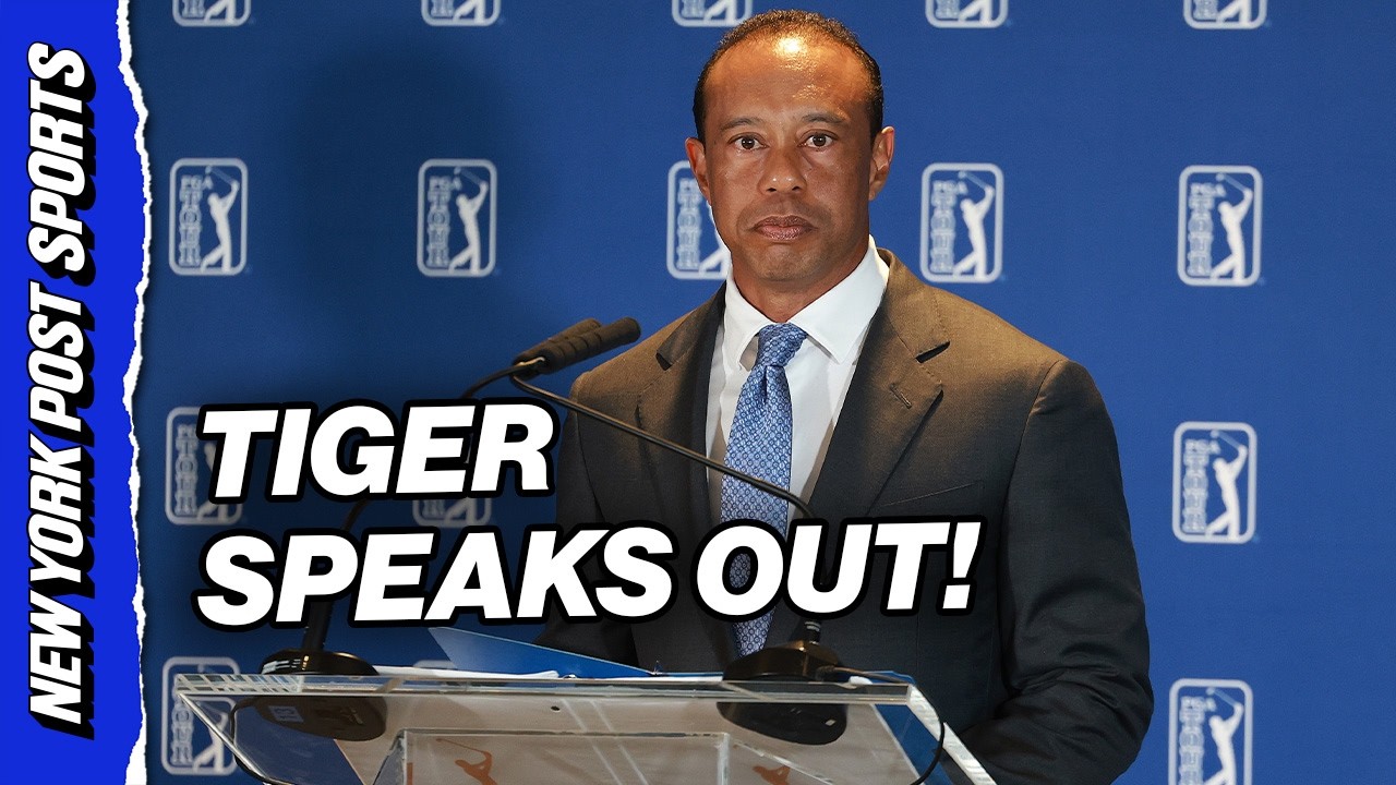 Tiger Woods makes FIRST public appearance since DUI arrest at PGA Tour press conference