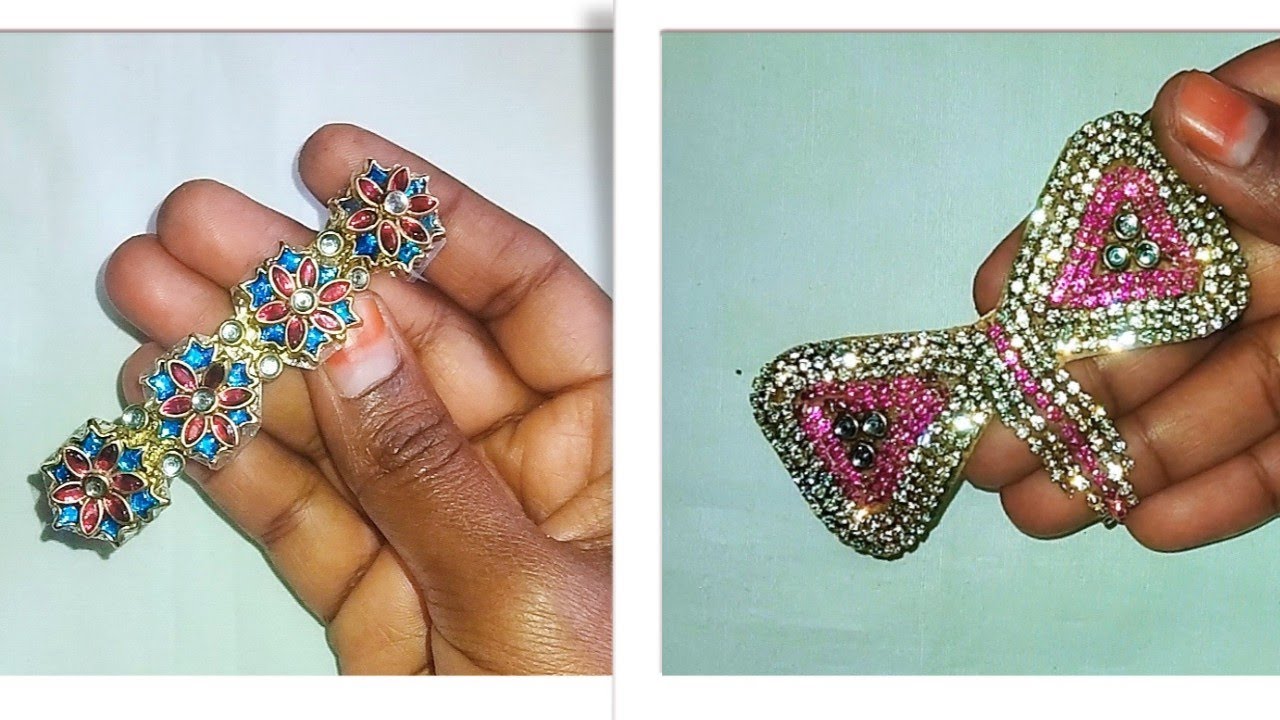 Easy Center clips Making at home | Handmade Hair clips |Beautiful hair clip @USBstitches