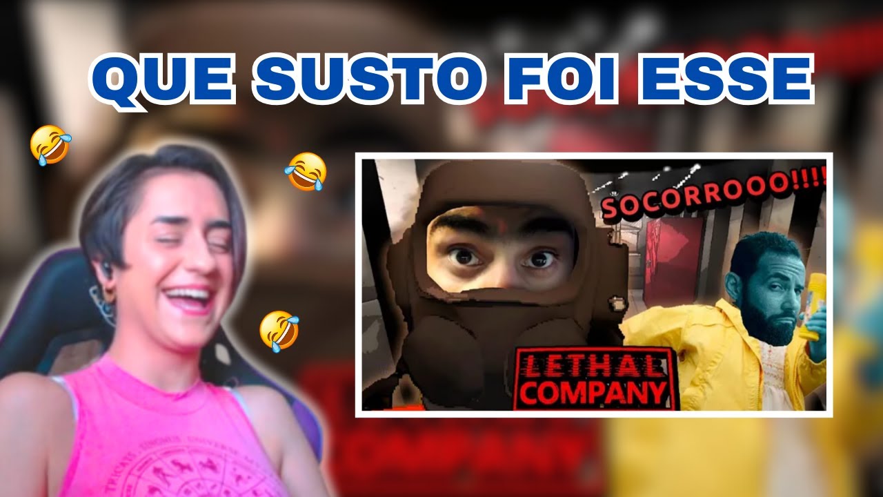 REACT - IMUNDOS NO LETHAL COMPANY - MELHORES MOMENTOS #1 feat. smzinho fabiocog e imundos!!!