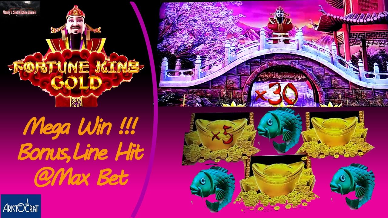 (First Attempt) Aristocrat - Fortune King Gold :  Line Hit & Mega Bonus