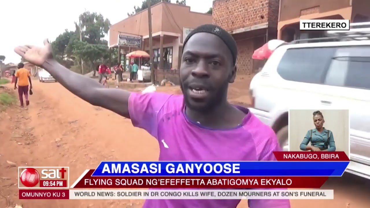 AMASASI GANYOOSE - Flying squad ng'efeffetta abatigomya ekyalo