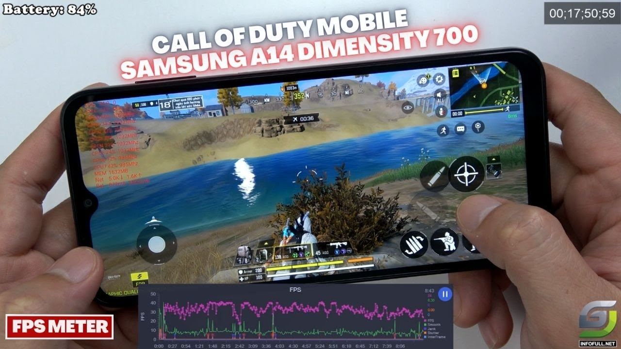 Samsung Galaxy A14 test game Call of Duty Mobile CODM | Dimensity 700