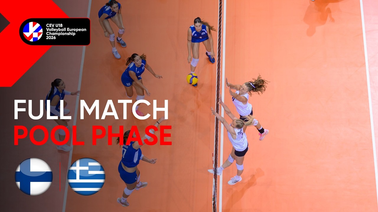 Full Match | Finland vs. Greece | CEV U18 Volleyball European Championship 2026 | Women