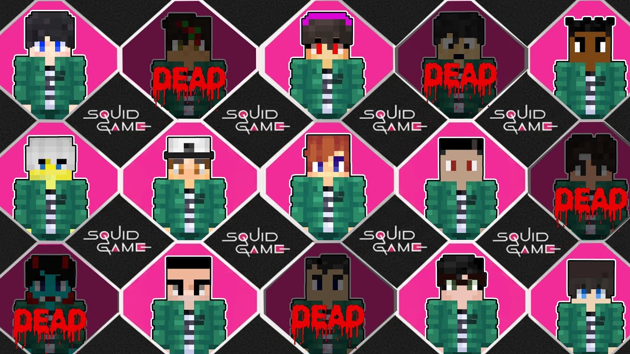 EVERYONE Plays SQUID GAME in Minecraft!